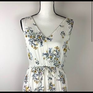 LUCKY BRAND HOBO floral & cream maxi dress